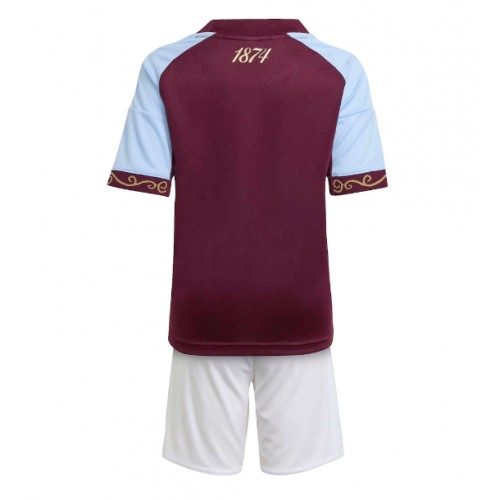 Lacne Dětský Futbalové dres Aston Villa 2025-26 Krátky Rukáv - Domáci (+ trenírky) Lacne Dětský Futbalové dres Aston Villa 2025-26 Krátky Rukáv - Domáci (+ trenírky)
